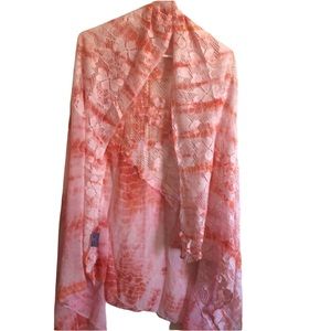NWT Beach Cover Up Wrap in Pink and White